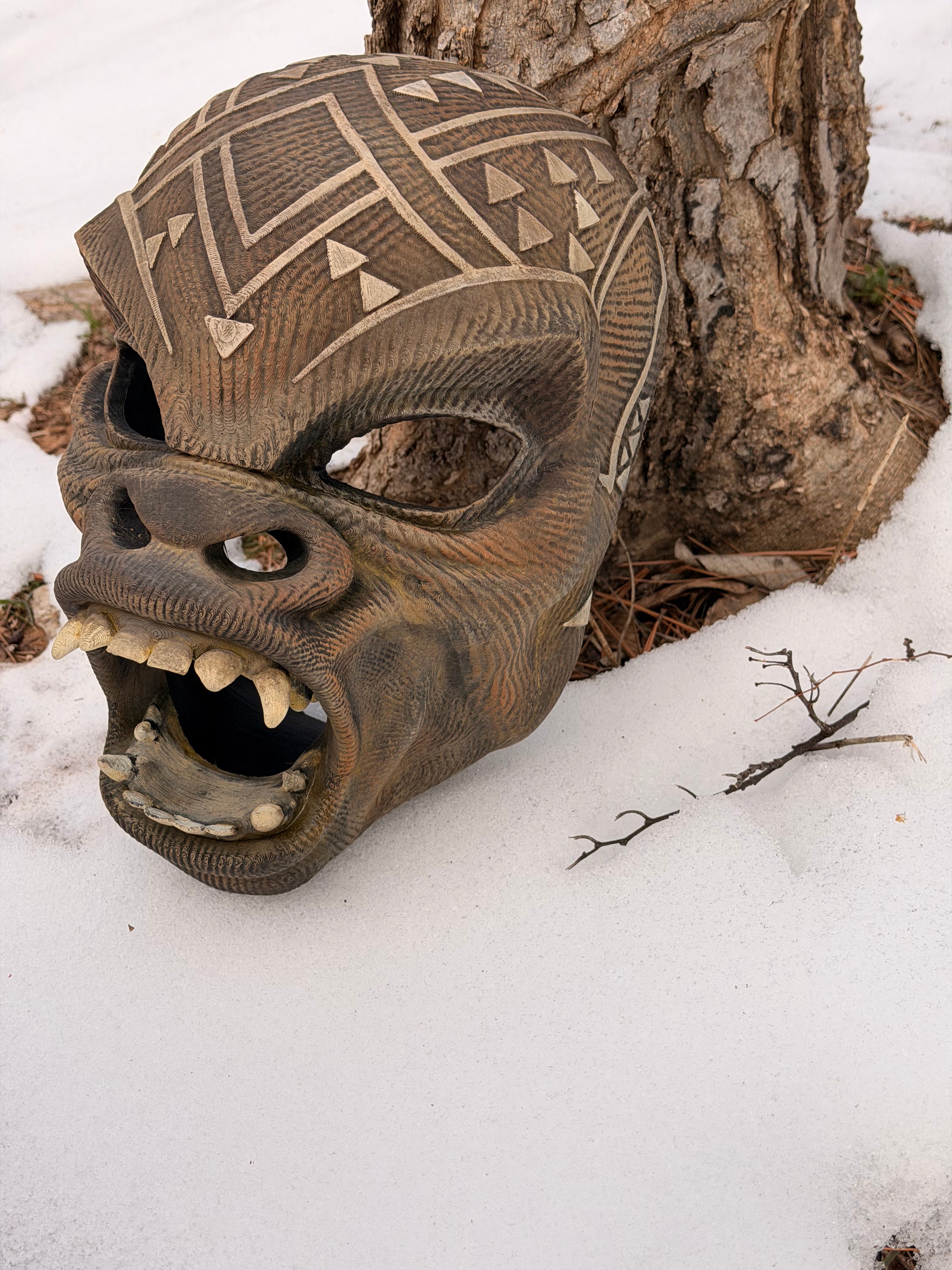 M'Baku Gorilla Mask – Black Panther Wearable Cosplay Helmet or Display