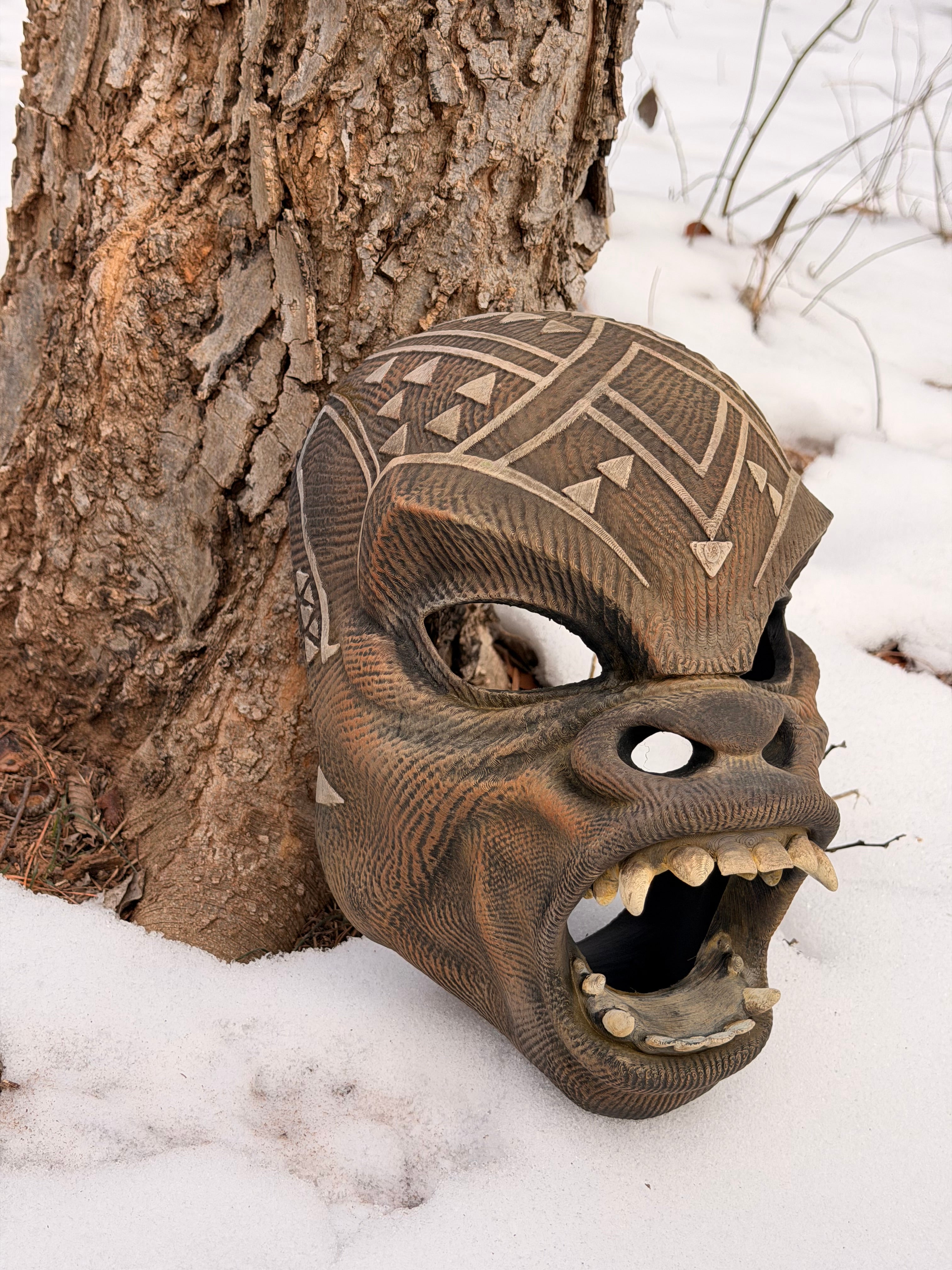 M'Baku Gorilla Mask – Black Panther Wearable Cosplay Helmet or Display