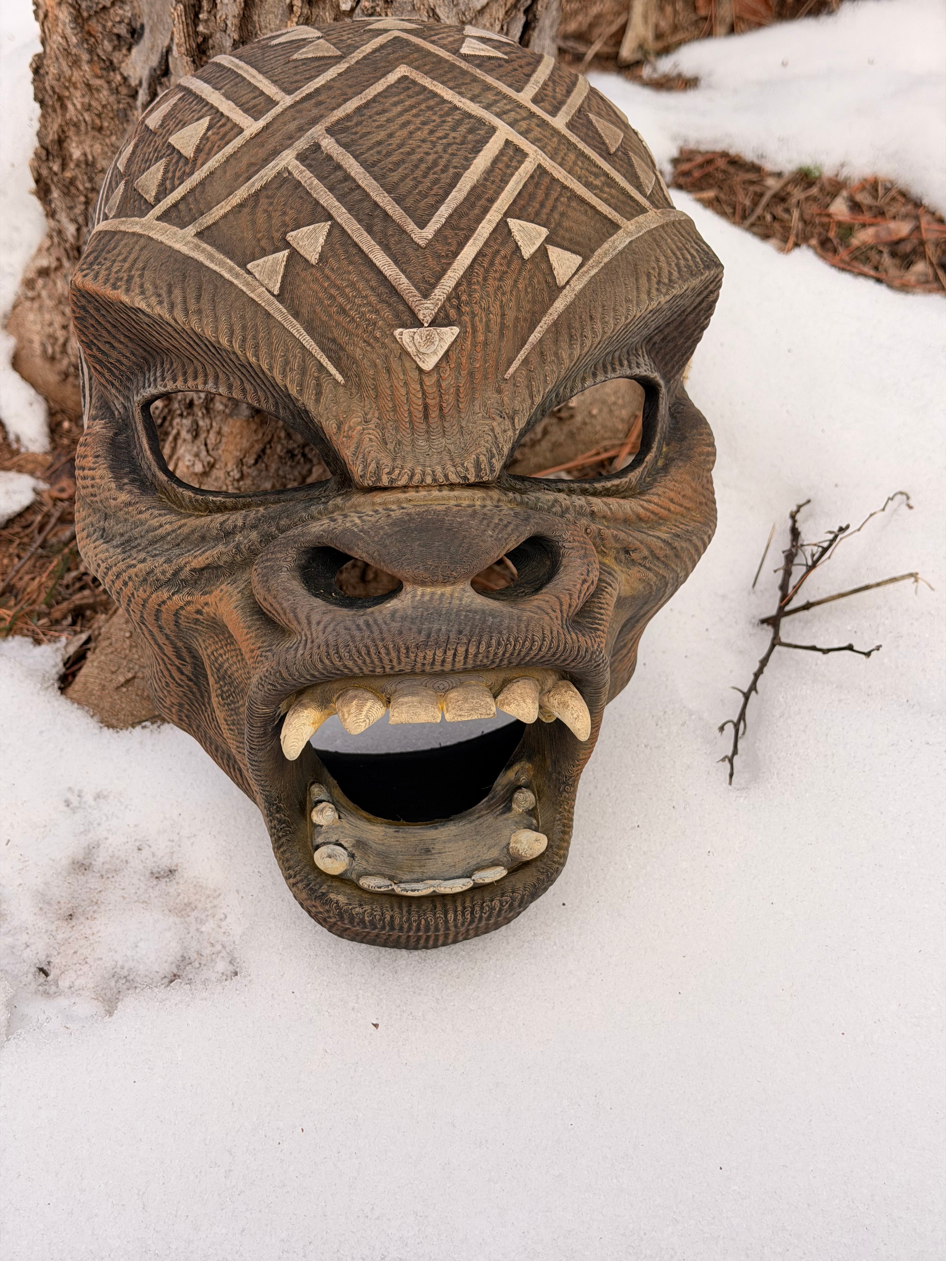 M'Baku Gorilla Mask – Black Panther Wearable Cosplay Helmet or Display